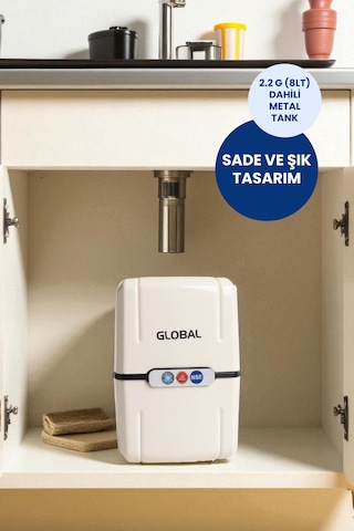 Su Arıtma Cihazı 8lt Kapalı Kasa 5 Filtreli Ro Sistem Ters Ozmoz Üreticiden Water Global Su Arıtma Cihazı