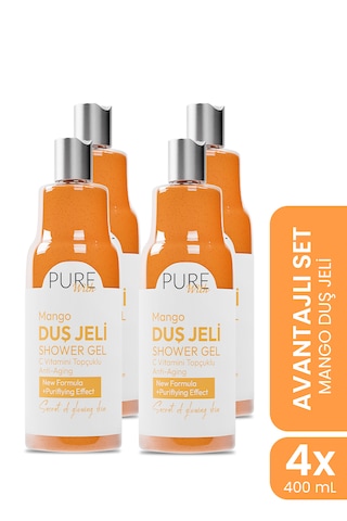 C Vitamin Topçuklu Mango Özlü Arındırıcı Duş Jeli 4x 400 Ml Mango