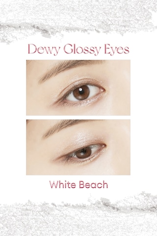 Missha M Dewy Glossy Eyes Parlak ve Işıltılı Görünüm Sunan Göz Farı White Beach