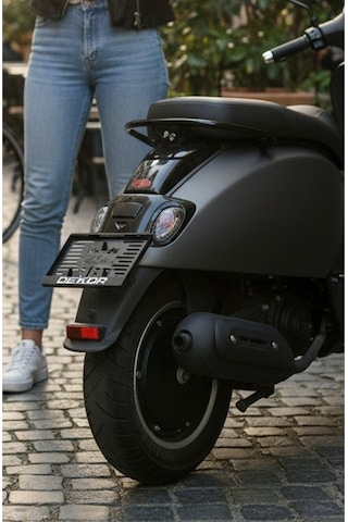 Motorsiklet Dekor Plakalık Krom Kabartmalı Krom Yazı 1 Adet Motor Plakası