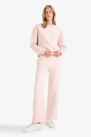 Defacto Straight Fit Basic Düz Cepli Yüksek Bel Eşofman Altı B8571ax25aupn364 Pembe-pn364