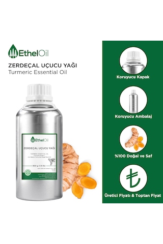 Zerdeçal Uçucu Yağı - 500 Gr Saf Ve Doğal Uçucu Yağ 500 G