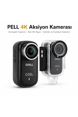 M11 4k Ultra Hd Wifi Aksiyon Kamerası, Ip65 Su Geçirmez Titreşim Önleyici Geniş Açılı Kamera Siyah
