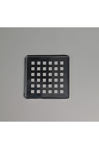 Krom Yer Sifonu Süzgeci / Krom Yer Sifonu Kapağı Kare 9,5 Cmx9,5 Cm