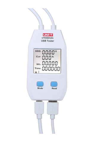 Ximistore9 Ut658 Dijital Usb Volt-ampermetre: Akıllı Akü Kapasite Test Cihazı, Hızlı Şarj Protokolü Ve Denge Ölçümü 4-24v, 0.05-5a Beyaz