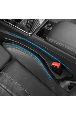 Aubyhe Oto Koltuk Aralığı Dolgusu - Araç İç Dekor Eşyası, Eşyaların Düşmesini Engeller, Kahverengi 2 Adet