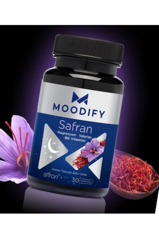 Moodify Safran, Magnezyum, Valerin Vit B6 30 Kapsül