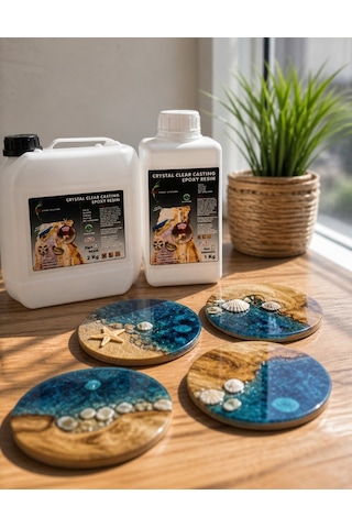 Arc 105 Ultra Şeffaf HobiTakıtepsi Ve Kaplama Epoksi 3 Kg Set