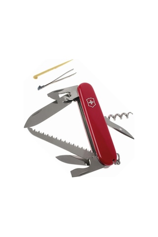 Victorinox Kamp Çakı 1.3613 Camper 13 Fonksiyon İsviçre Kamp Çakısı Blister Kırmızı