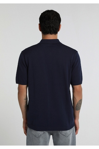 Colin's Colins Regular Fit Polo Yaka Jakarlı Erkek Lacivert Kısa Kol Kazak Cl1081649 Q1.v2 Nav