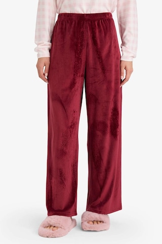 Defacto Regular Fit Velur Pijama Altı G5915ax25wnbr248 Bordo-br248