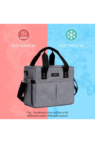 Lando Su Geçirmez Büyük Kapasiteli Öğle Yemeği Çantası Kapalı Buz Torbası Anne Ve Bebek Çantası Sınır Ötesi Sıcak Satış Keten Gri Diğer