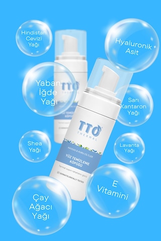 Tto Thermal Mini Yüz Temizleme Köpüğü 100 Ml Seyahat Boy Derin Temizlik