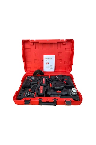 Specco Black Spark 4'lü Akülü Set 2x4.0AH BS20V 1050 Darbeli Matkap + BS20V-350N Somun Sökme + BS20V-115/125A Taşlama + BS20V-SDS26 Kırıcı Delici - XBS20V-001SET