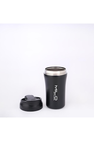 Milo Coven 380 Ml Pipetli Çelik Termos Siyah
