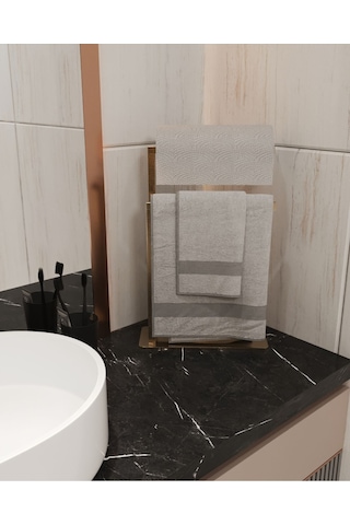 Aju Havluluk Tezgah Üzeri Kağıt Havluluk Ev Banyo Dekorasyonu Paslanmaz Metal Montaj Gerektirmez Gold Gold
