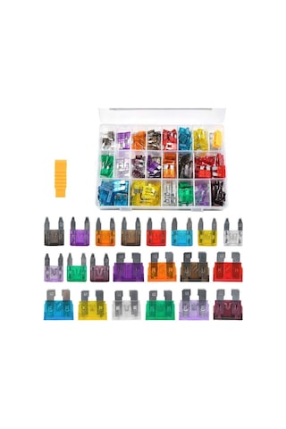 Powermaster Micro - Mini - Standart Size Karışık Oto Sigorta Seti - 300adet 2 - 3 - 5 - 7.5 - 10 -15 - 20 - 25 - 30 - 35