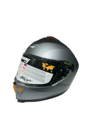 Sway Sw-865 Güneş Gözlüklü Kask Mat Gri