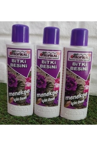 Menekşe Besini 3 ADET 225 ml Bitki Besini Sıvı Bitki Besini Gübre