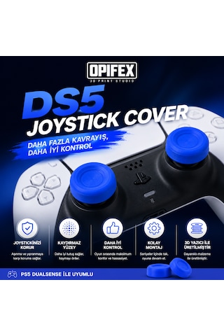 Playstation 5 Analog Koruyucu Kaydırmaz Kapak Siyah