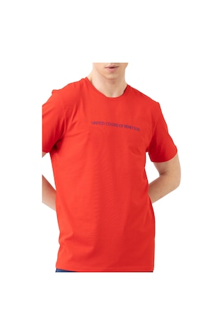 United Colors of Benetton Erkek T-shirt Ben.m21137 Kırmızı