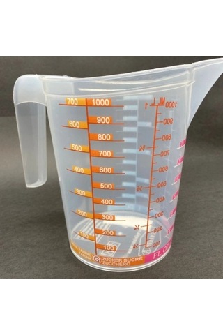 Mey İthalat Özel Ölçü Kabı 1 Litre Çok Renkli