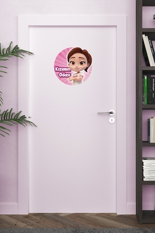 Artikel Pırıl Kızımın Odası Kapı Çocuk Odası Duvar Sticker