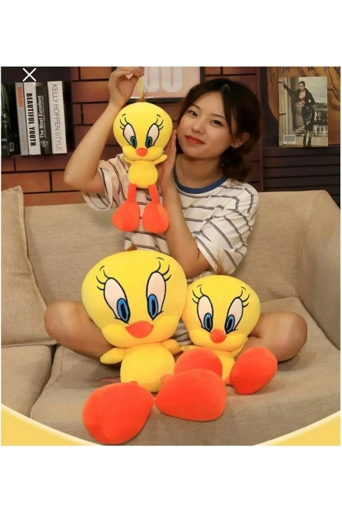 Tweety Peluş Ördek Büyük Boy Üretici Firma Açık Sarı