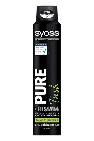 Syoss Pure Fresh Kuru Şampuan 200 ML Syoss Pure Fresh Kuru Şampuan 200 ML