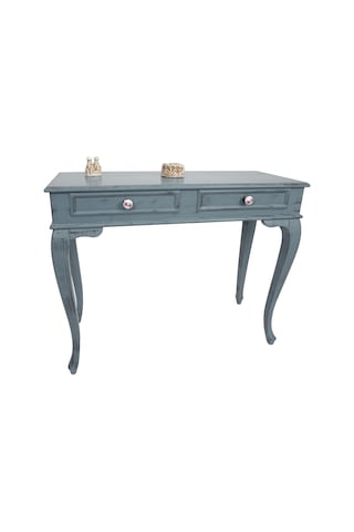 Masifart Terra 120 Cm Ri Eskitme Dresuar Çekmeceli Makyaj Masası Gri