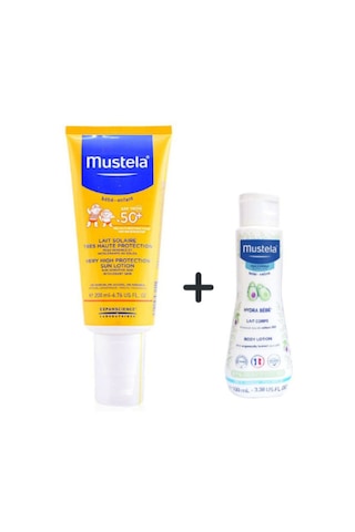 Mustela Bebe Güneş Losyonu SPF 50+ 200 ML + Vücut Losyonu 100 ML