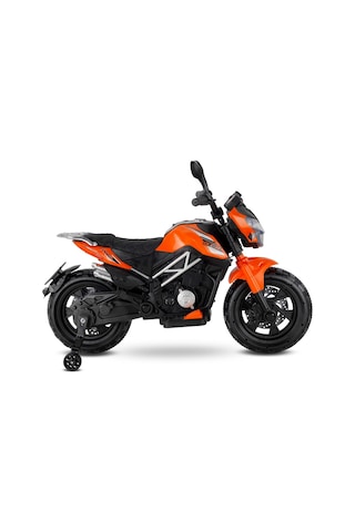 447 Motocross Akülü Motor Çocuk Motoru Turuncu Turuncu