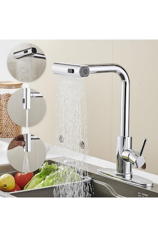 Faumix KAV8890012 Spiralli Mutfak Bataryası Krom