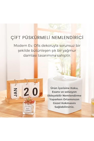 Coofbe 3 Litre Sessiz Çift Nozzle Hava Nemlendirici Ultrasonik Ev Ofis Hava Nemlendirici Humidifier