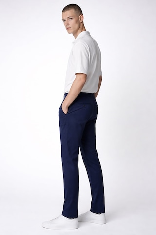 Sabri Özel Giotelli Erkek Lacivert Dar Kesim Slim Fit Dokuma Beş Cep Normal Bel Pantolon