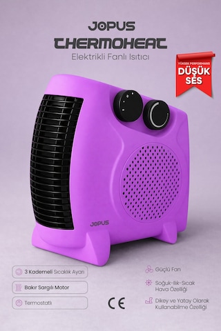 Jopus JO-FI001 2000 W Fanlı Isıtıcı Lila