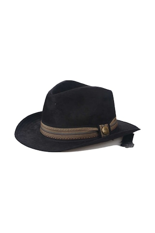 Unisex Nubuk Kovboy Fötr Şapka