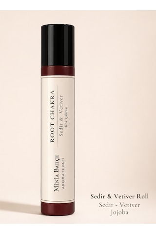 Kök Çakra Roll - %100 Doğal Vetiver & Sedir Yağı 10 Ml
