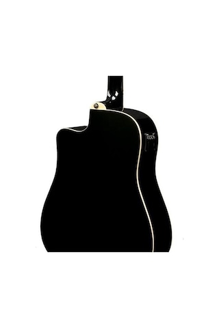 Ibanez Pf15Ece-Bk Elektro Akustik Gitar Kılıf + Askı + Jak + Pena