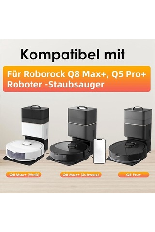 Roborock Q8 Max, Q8 Max+, Q5 Pro, Yedek Parça Aksesuarları Ana Fırça Hepa Filtre Paspas Elektrikli Süpürge Torbası Db Yc İle Uyumludur