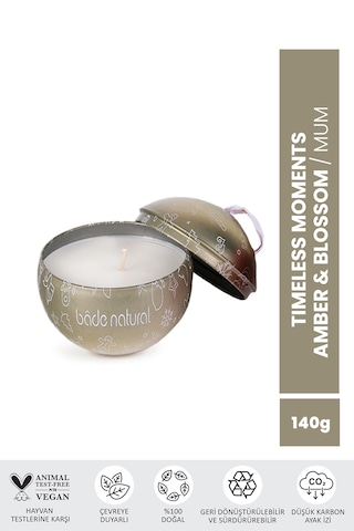 Bade Natural Timeless Moments Amber&blossom Soya Mumu 140 Gr
