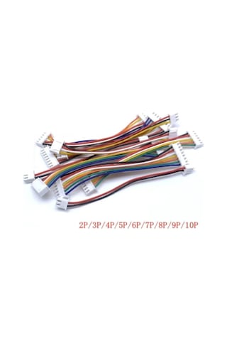 2,54mm Jst Xh 6 Pin Çift Taraflı Kablolu Konnektör 20cm 10 Adet