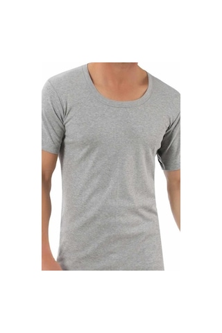 6 Adet Mevsim Erkek Büyük Beden Renkli Bisiklet Yaka Fanila 34306