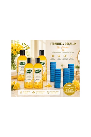Botanica Frezya 500 Ml 4'lü + Wellnax Sünger Seti