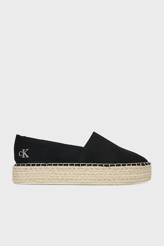 Calvin Klein Bayan Espadril Yw0yw01737 0gm Siyah-beyaz Siyah-beyaz Siyah - Beyaz