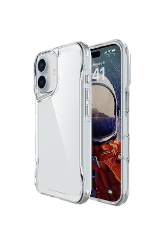 Techaks Apple Uyumlu iPhone 17 Kılıf Zore T-max Kapak - Şeffaf Şeffaf