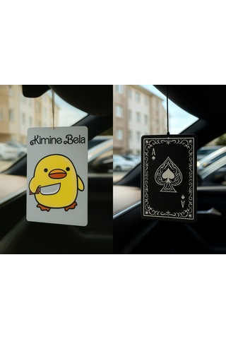 Kimine Bela Kimine Fena Ve Maça As - İkili Oto Kokusu - Dekoratif Araç Kokusu Ve Aksesuarı