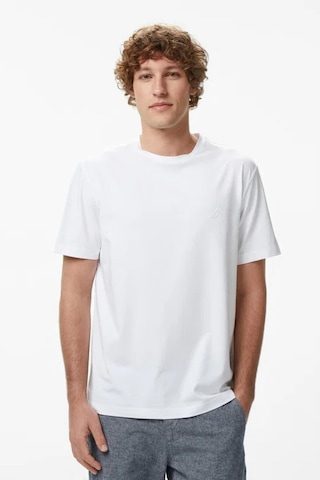 Nautica Erkek Beyaz Regular Fit T-shirt-14582