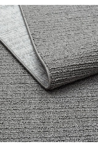 Eko Halı Mono Loop 03 Antrasit Xw Sisal Görünümlü Bukleli Kaymaz Tabanlı Yıkanabilir Halı