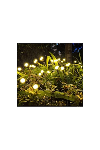 Mobgift 8 Led'li Güneş Enerjili Bahçe Çiti Aydınlatma Lamba Sarı